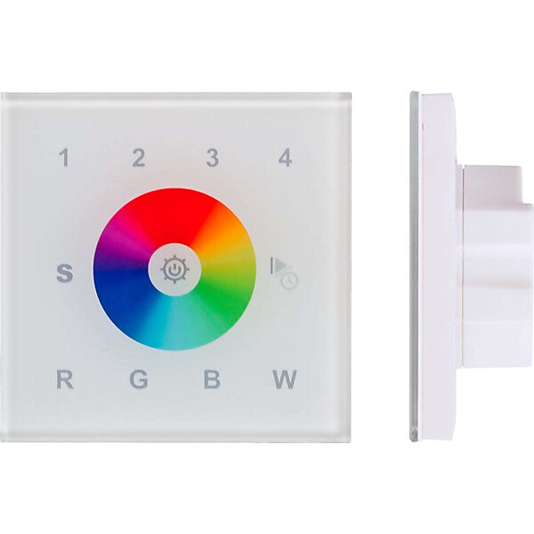 EVN-Lichttechnik WIFI RGBW-Controller Panel für Wandeinbau WIFI-WPRGB+W-ws